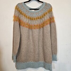 Sleeping On Snow Fuzzy Textured Sweater Size Medium